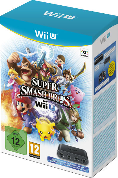 Smash Bros Wii U adaptador de mandos gamecube