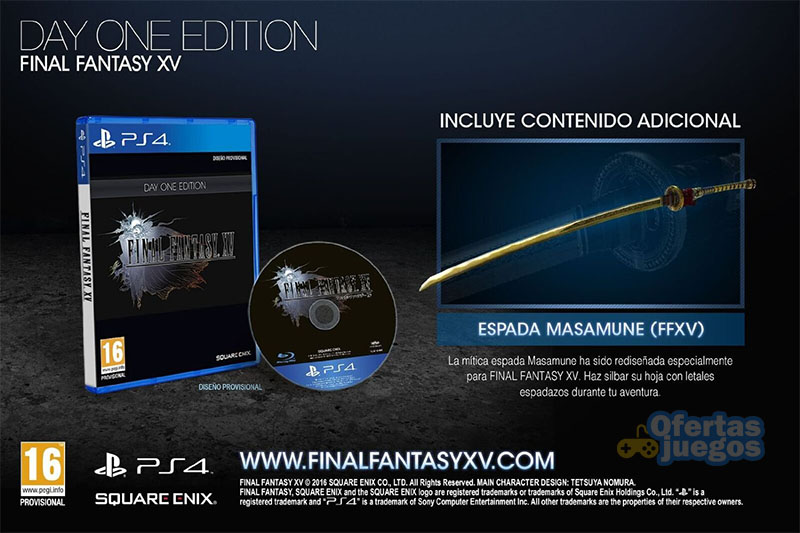 final fantasy xv day one edition barata