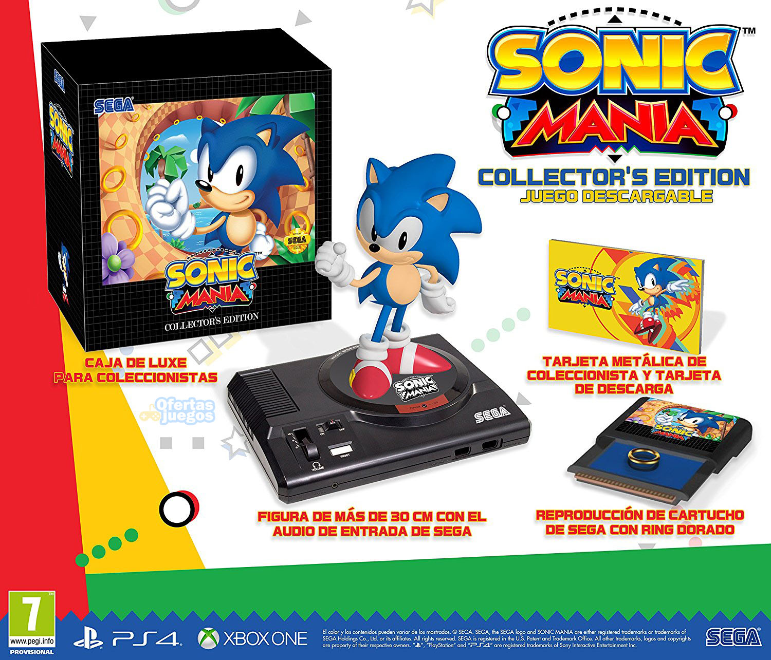 comprar Sonic Mania coleccionista exclusiva amazon no game